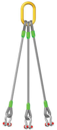 3 Leg Bridle Wire Rope Sling